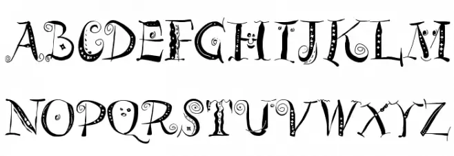 ZeitGeisterbahn Font Litere mari