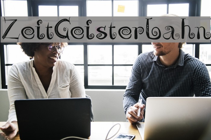 ZeitGeisterbahn Font examples