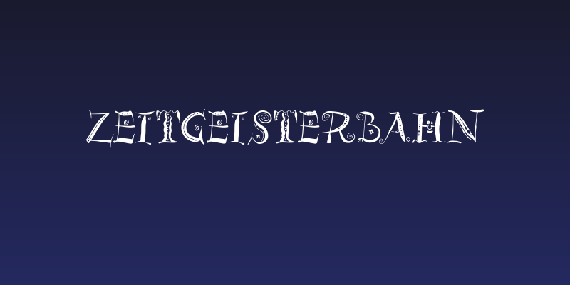 ZeitGeisterbahn Social Header