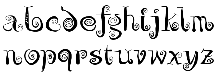 ZeitGeisterbahn Font LOWERCASE