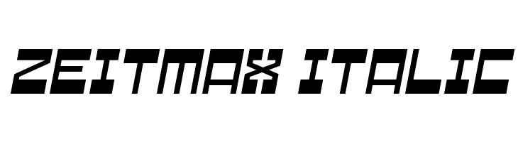 Zeitmax Italic  baixar fontes gratis