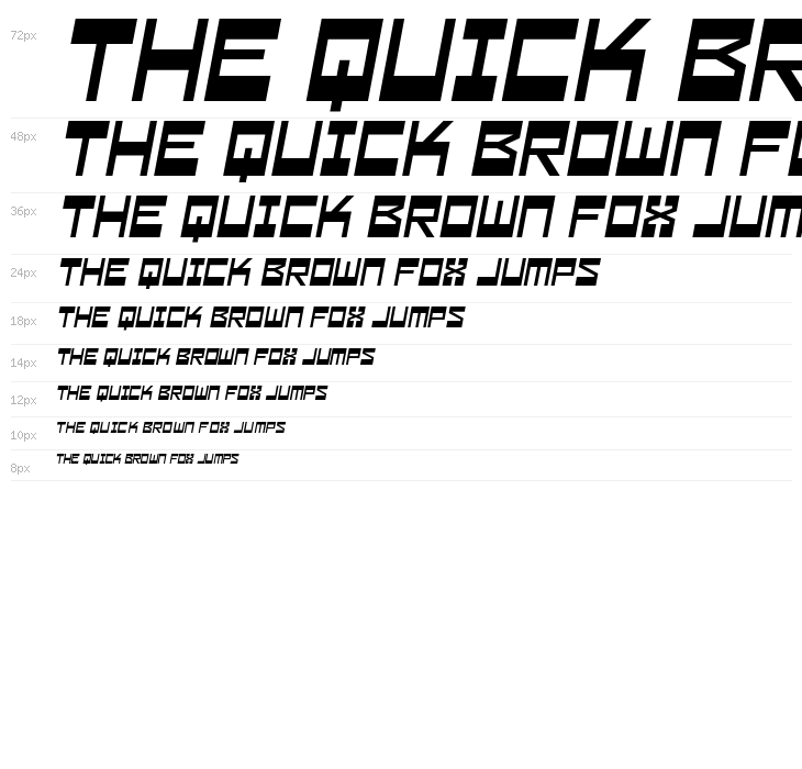 Zeitmax Italic Waterfall