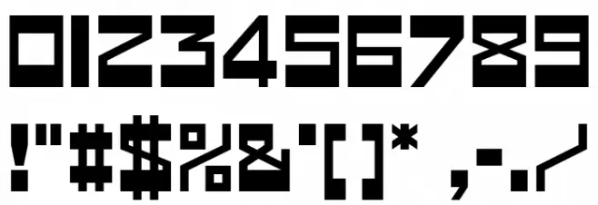 Zeitmax Font OTHER CHARS