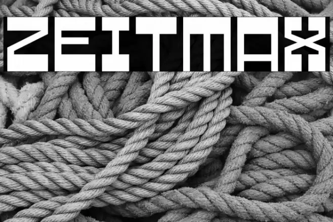 Zeitmax Font examples