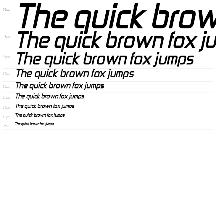 Zekton Bold Italic Waterfall