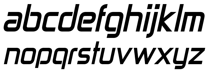 Zekton Bold Italic フォント 小文字