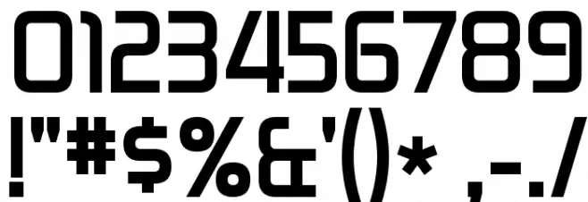 Zekton Bold Шрифта ДРУГИЕ символов