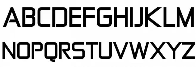 Zekton Bold Font UPPERCASE