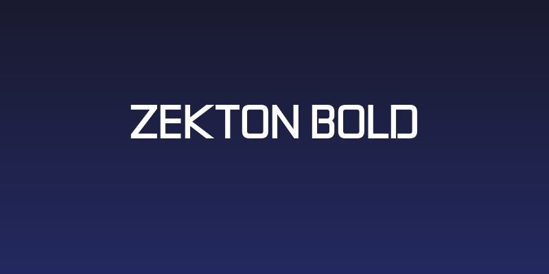 Zekton Bold Social Header