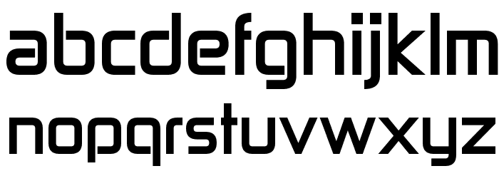 Zekton Bold Font LOWERCASE