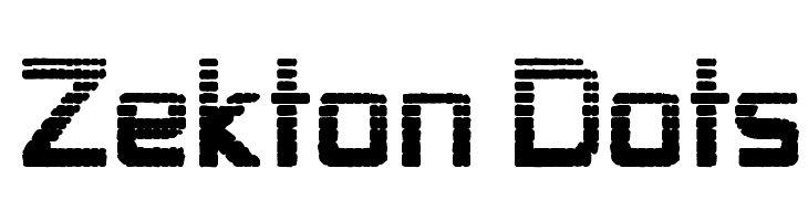 Zekton Dots  les polices de caractères gratuit tlcharger