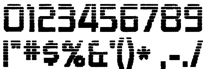 Zekton Dots Font OTHER CHARS