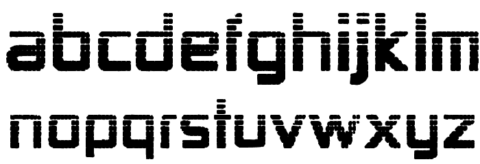 Zekton Dots Font LOWERCASE