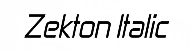 Zekton Italic  Fuentes Gratis Descargar