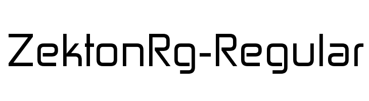 ZektonRg-Regular  Free Fonts Download
