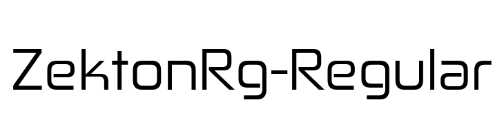 ZektonRg-Regular  नि: शुल्क फ़ॉन्ट्स डाउनलोड