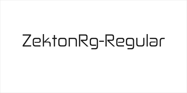 ZektonRg-Regular Logo