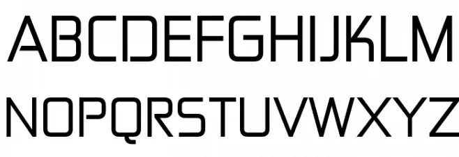 ZektonRg-Regular 字体 大写