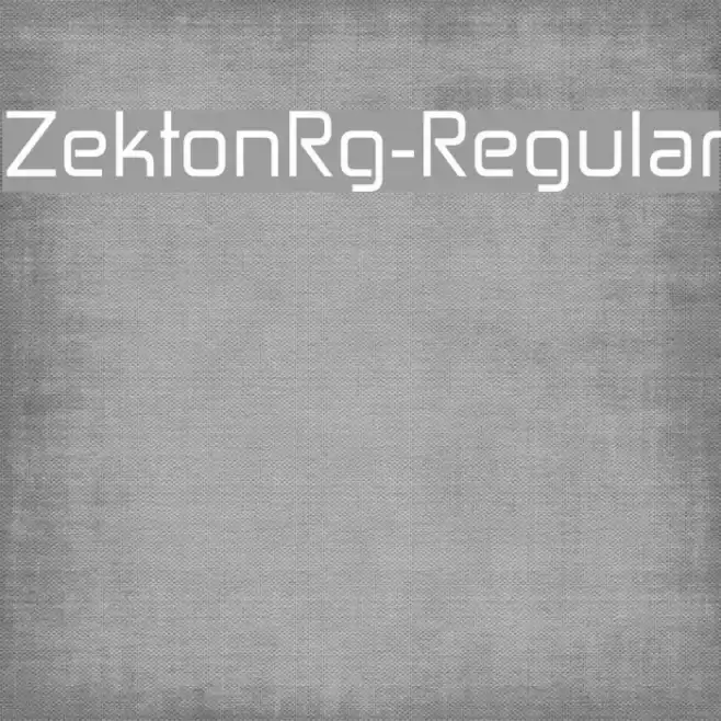 ZektonRg-Regular Шрифта examples