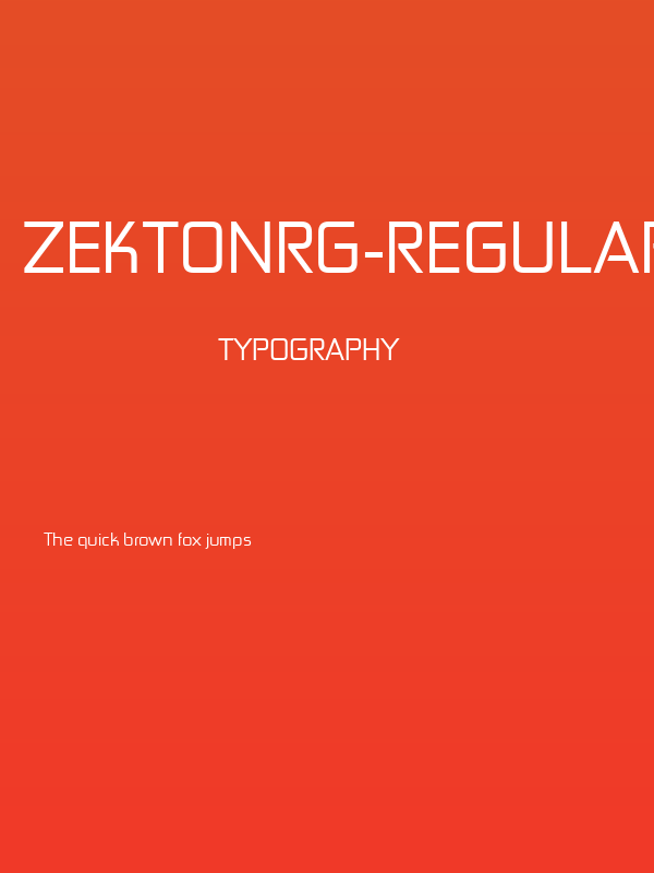 ZektonRg-Regular Poster