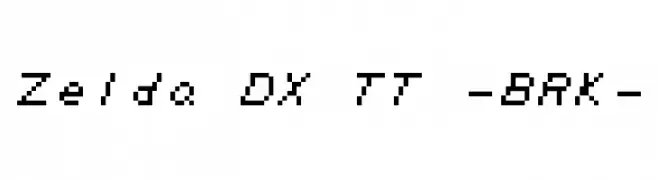 Zelda DX TT -BRK-  font caratteri gratis