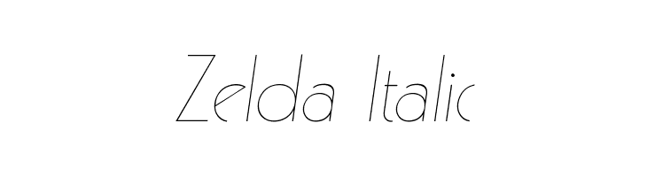 Zelda Italic Font