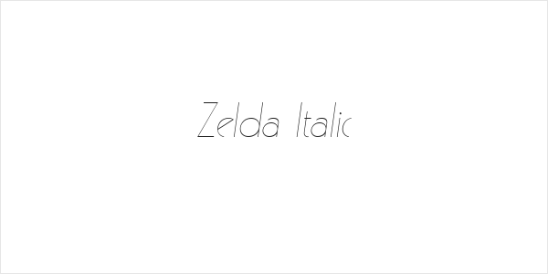 Zelda Italic Logo