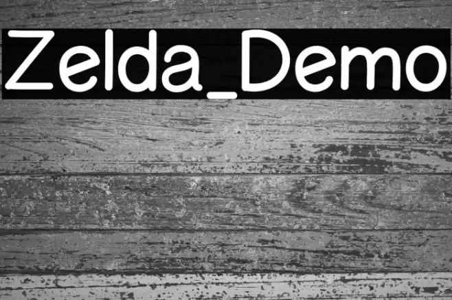 Zelda_Demo Font examples