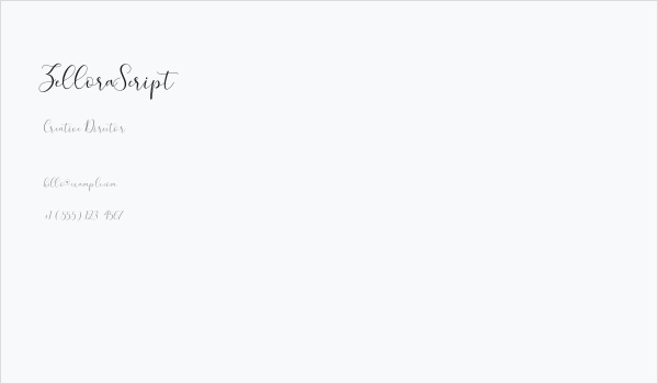 ZelloraScript Business Card