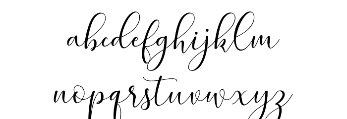 ZelloraScript Font LOWERCASE