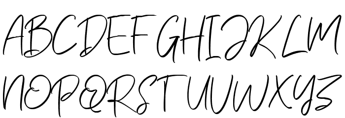 Zelmud Script Regular Font Litere mari