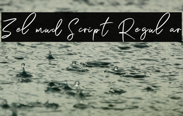 Zelmud Script Regular Example 1