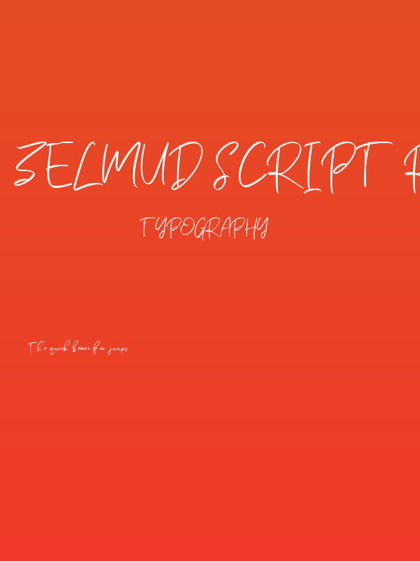 Zelmud Script Regular Poster