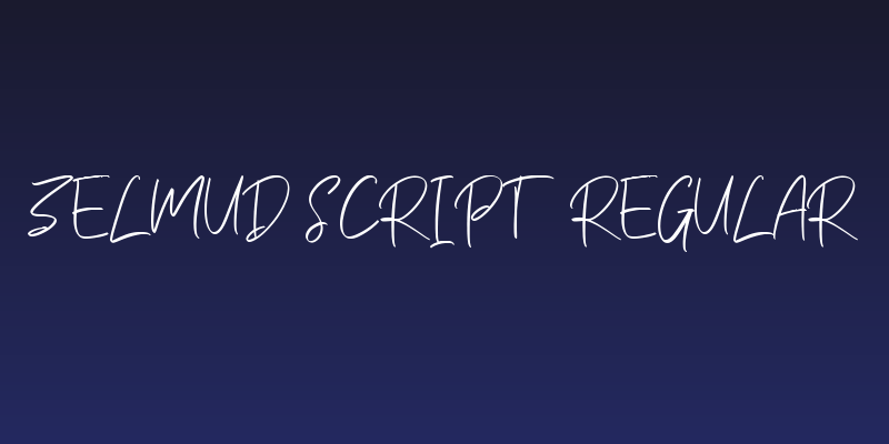 Zelmud Script Regular Social Header