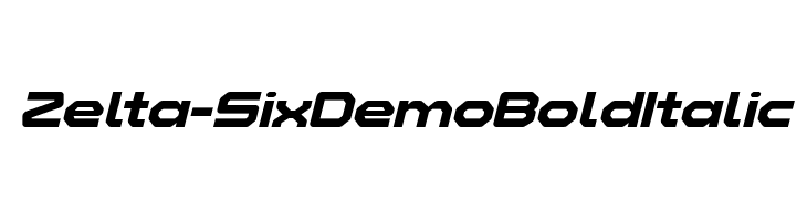 Zelta-Six Demo Bold Italic  لخطوط تنزيل