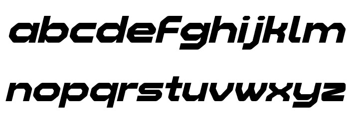 Zelta-Six Demo Bold Italic Font LOWERCASE