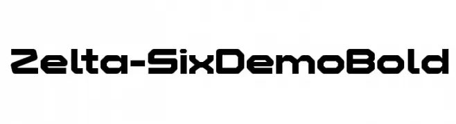 Zelta-Six Demo Bold  Frei Schriftart Herunterladen