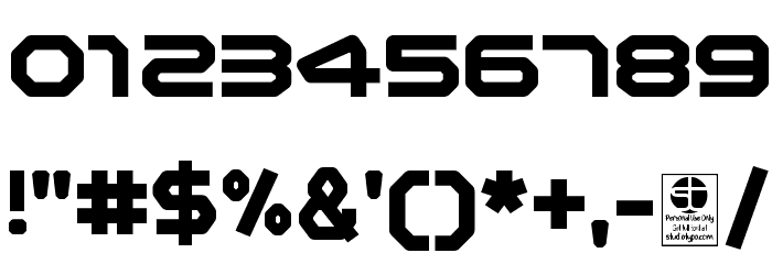 Zelta-Six Demo Bold Font OTHER CHARS