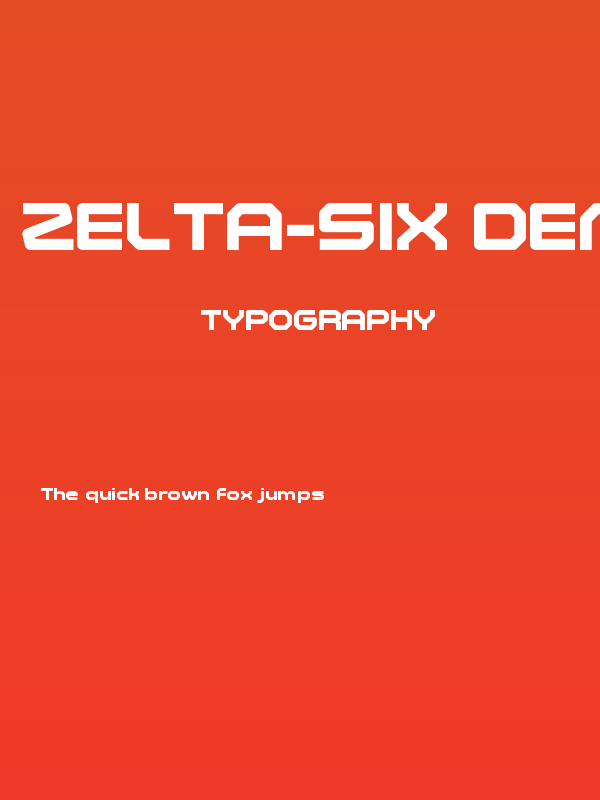 Zelta-Six Demo Bold Poster