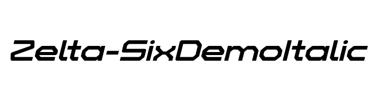 Zelta-Six Demo Italic  Frei Schriftart Herunterladen