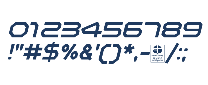 Zelta-Six Demo Italic Other Characters