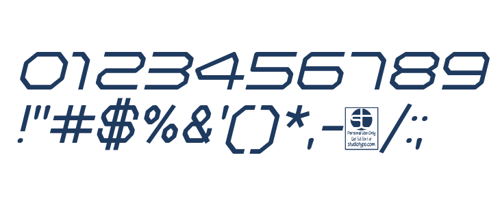 Zelta-Six Demo Light Italic Other Characters