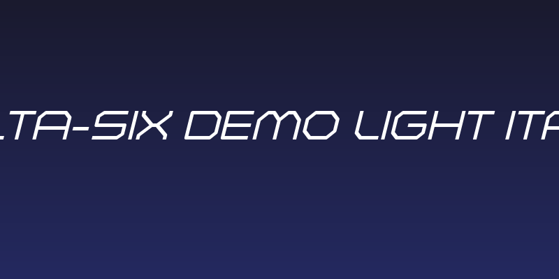 Zelta-Six Demo Light Italic Social Header