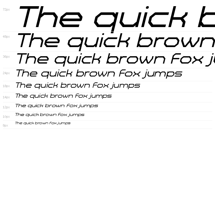 Zelta-Six Demo Light Italic Waterfall
