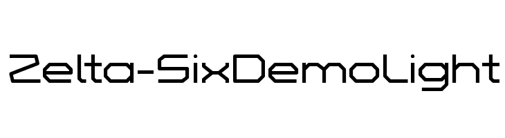 Zelta-Six Demo Light Font