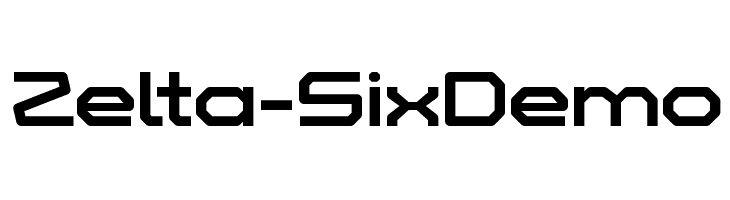 Zelta-Six Demo Font