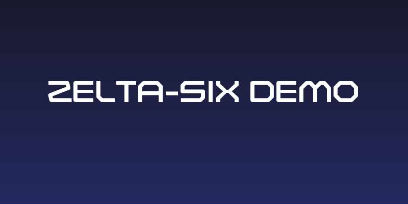 Zelta-Six Demo Social Header