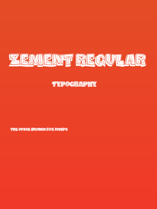 Zement Regular Poster
