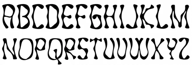 Zeminous Regular Font UPPERCASE