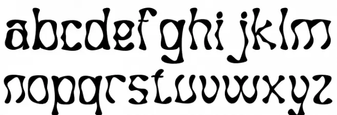 Zeminous Regular Font LOWERCASE